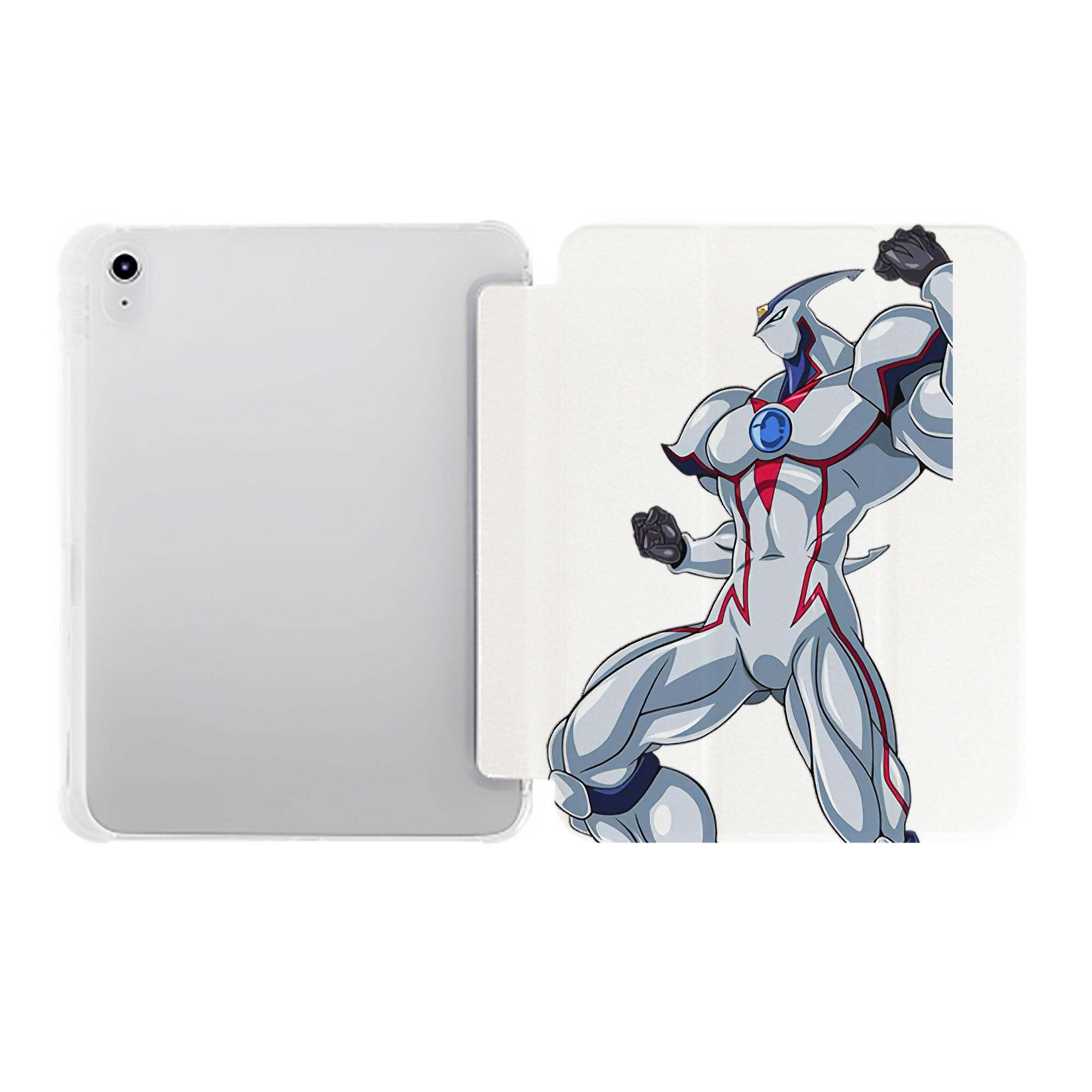 （画像用） 遊☆戯☆王 Yu-Gi-Oh! IPad ケース ペン収納付き 三つ折りスタンド PUレザー×シリコン 対応機種9.5/10.5/10.9インチ